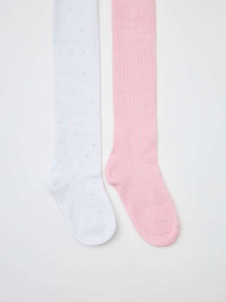 Набор колготок для девочек (принт, 104-110)