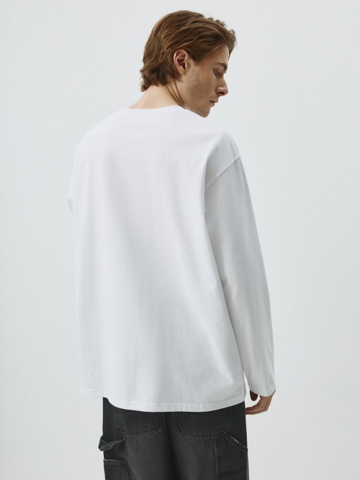 Базовый лонгслив RELAXED FIT. Фото №3