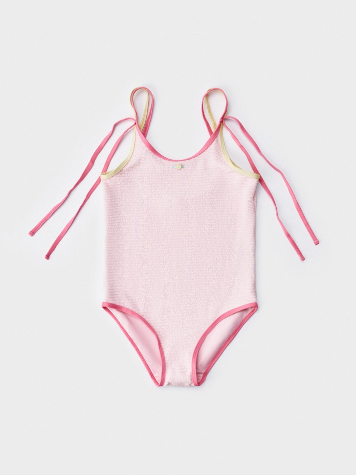 Слитный купальник Sela для девочек, розовый, арт. 51322