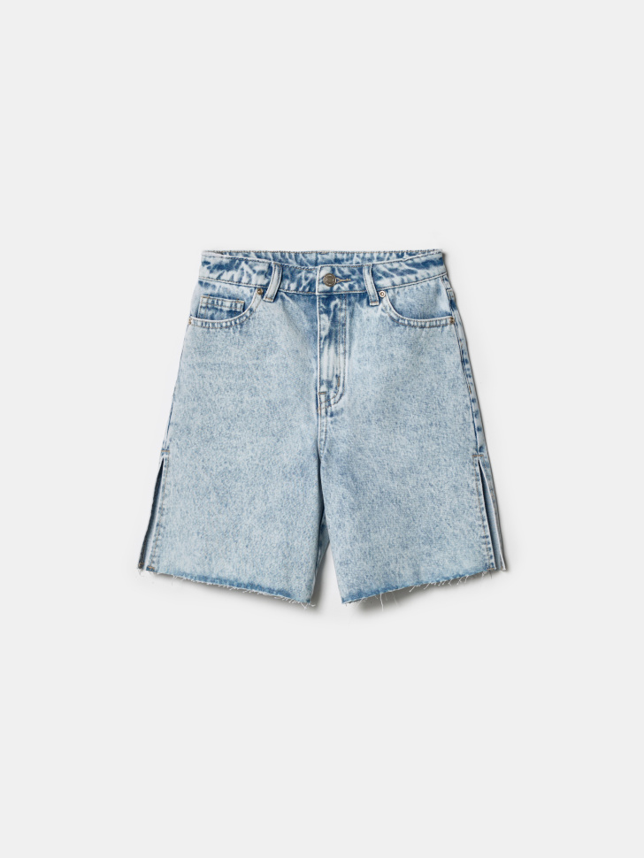 Джинсовые шорты Sela для девочек, голубой, арт. 49750