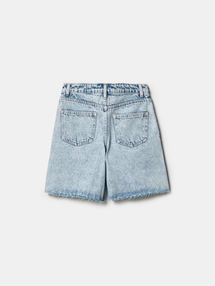 джинсовые шорты с разрезами для девочек по цене 2299 руб вид справа