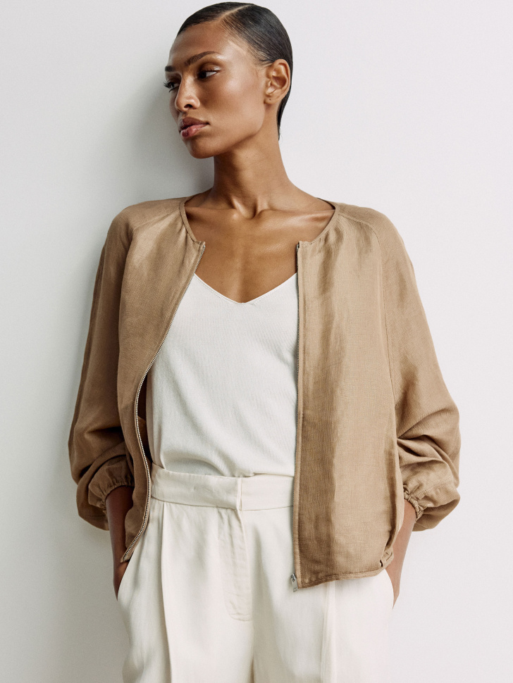 Легкая куртка из льна и шелка премиум качества 8999₽