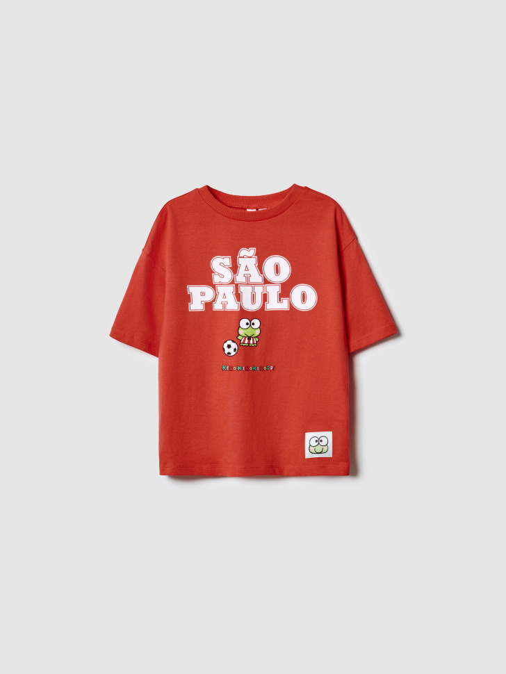 футболка оверсайз с принтом для мальчиков по цене 999 руб вид справа