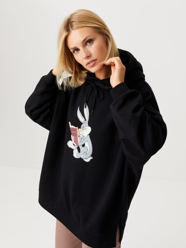 

Худи с принтом Looney Tunes, Черный