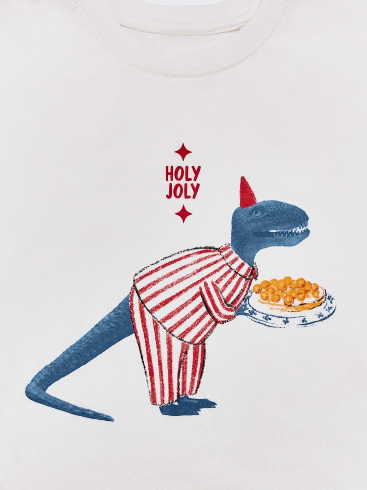 пижама с новогодним принтом для мальчиков 4680798800653 по акции