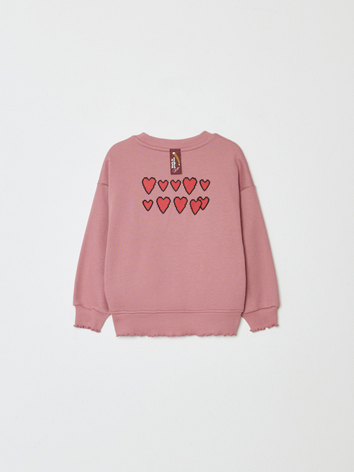 свитшот с ярким принтом для девочек 4680798266817 по акции