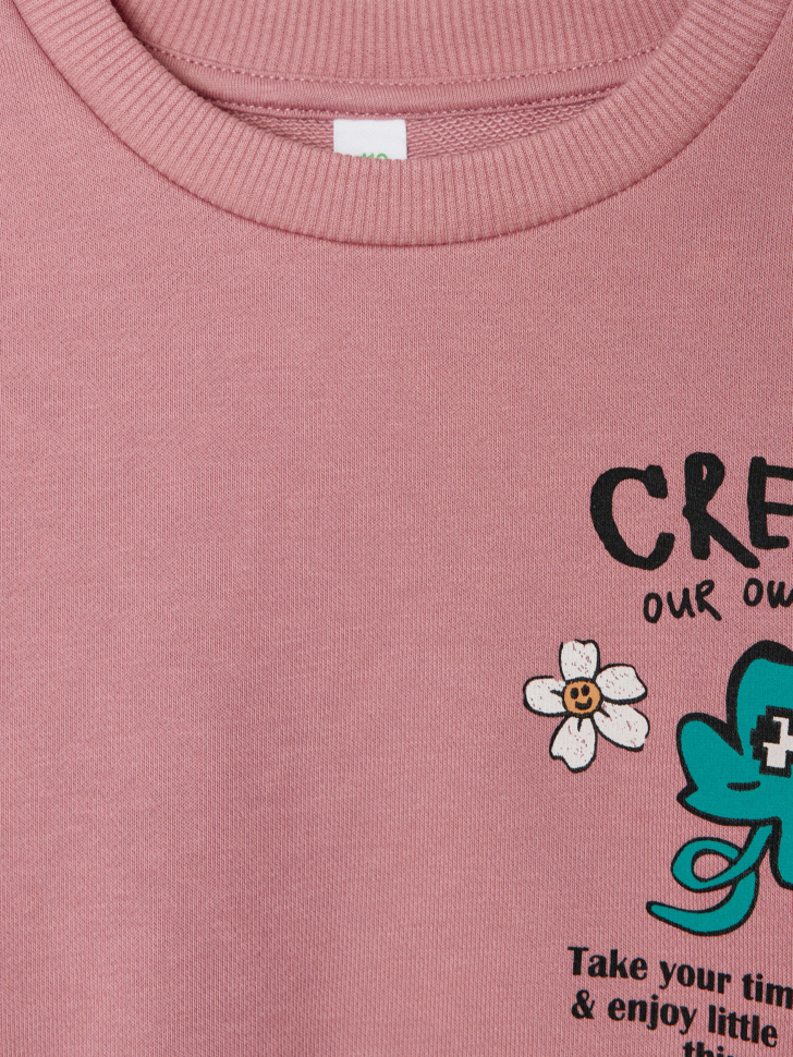 свитшот с ярким принтом для девочек 4680798266817 по низкой цене