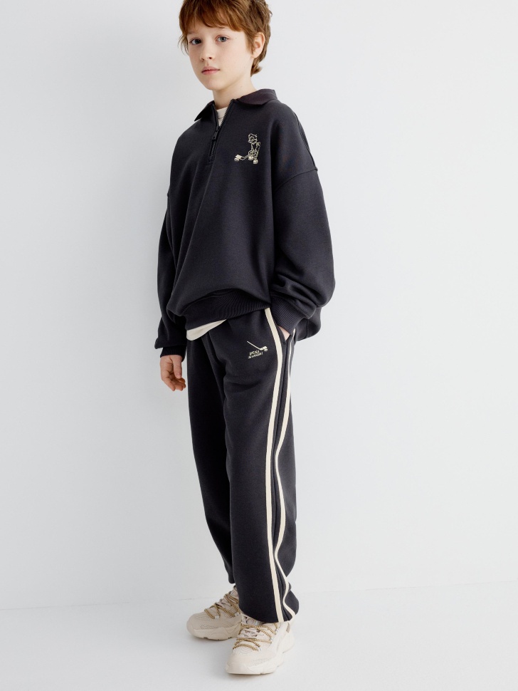 Джоггеры SELA x Союзмультфильм, синий, арт. 35111