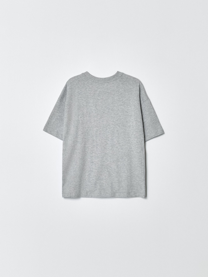 футболка оверсайз с принтом для мальчиков из россии вид сбоку