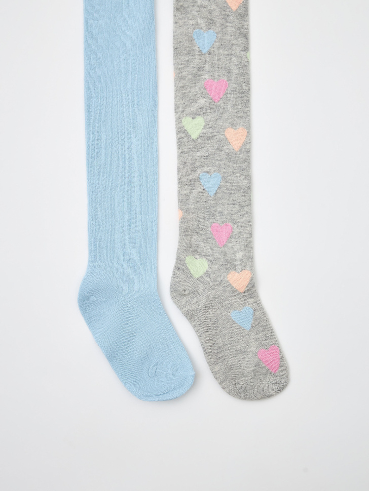 Набор колготок для девочек (принт, 116-122)