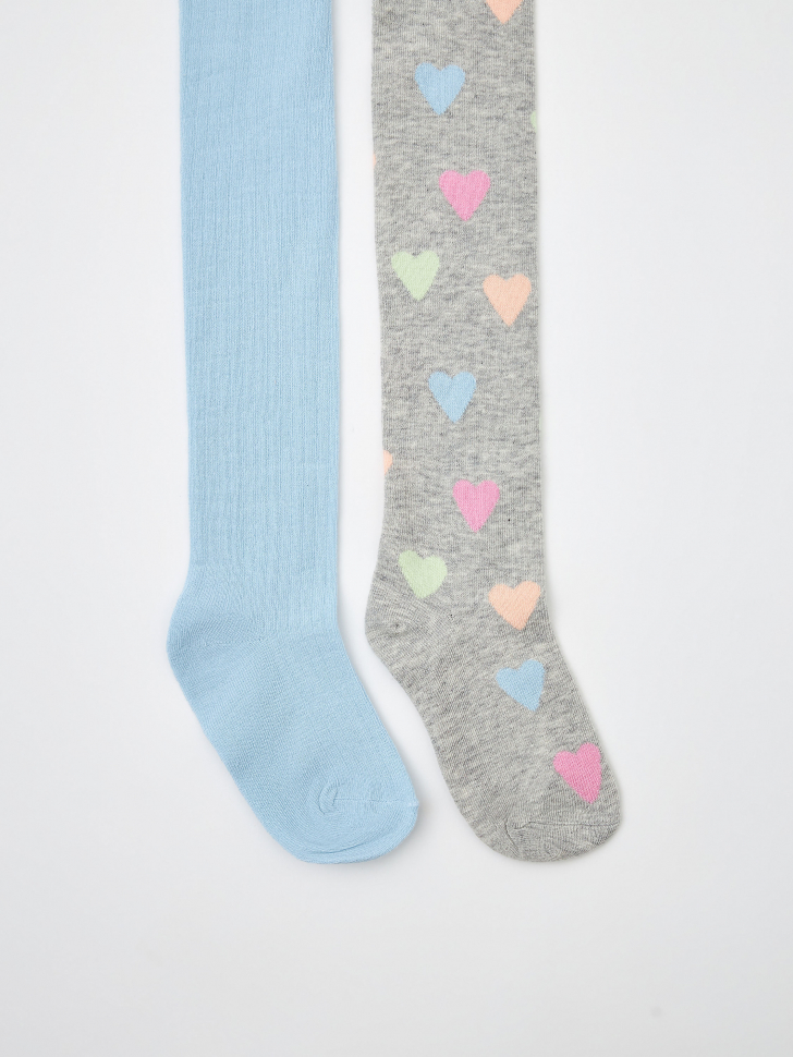 Набор колготок для девочек (принт, 116-122)