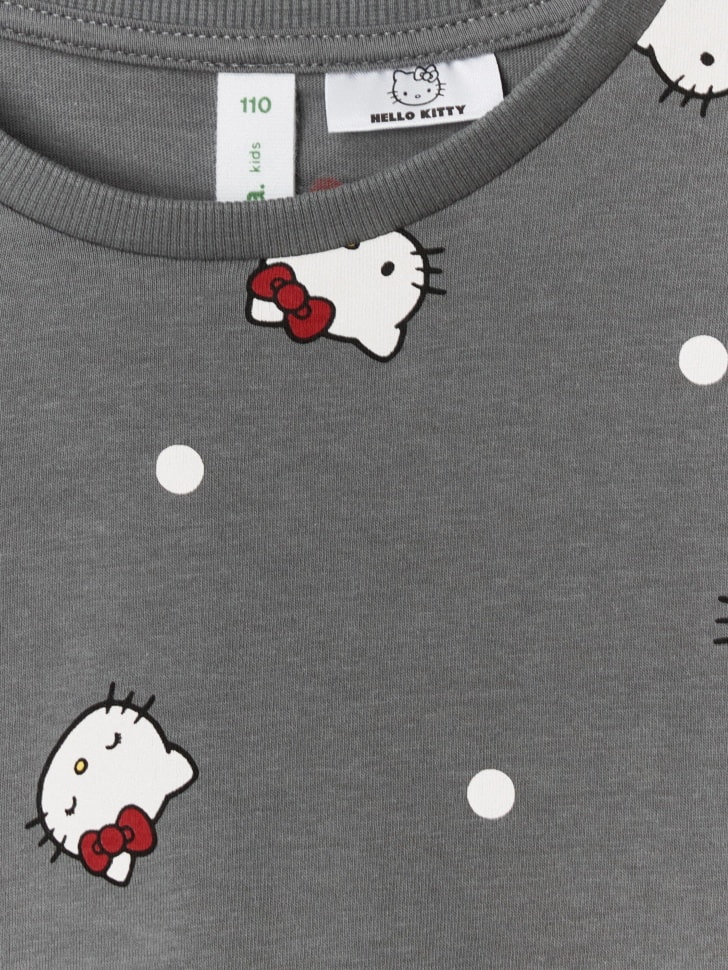 Лонгслив с принтом Hello Kitty для девочек. Фото №2