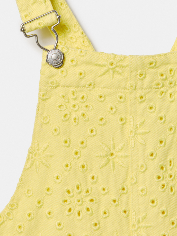 сарафан джинсовый для девочек от бренда sela вид слева