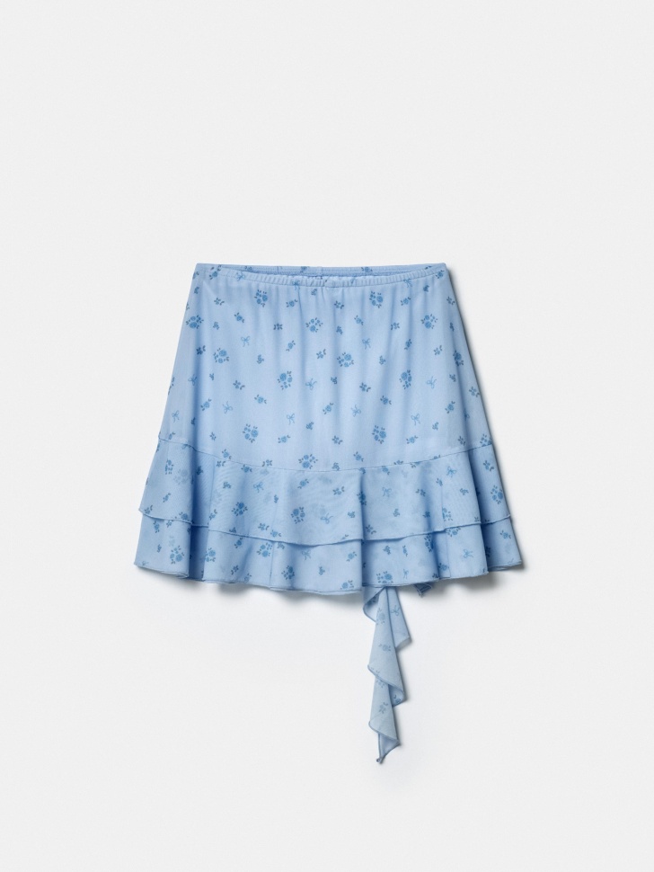 юбка-шорты с воланами для девочек по цене 1999 руб вид справа