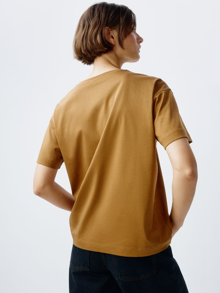 футболка оверсайз из мерсеризованного хлопка 4610517087751 в интернет магазине