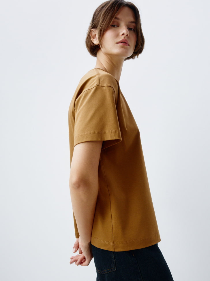 футболка оверсайз из мерсеризованного хлопка 4610517087751 купить с доставкой