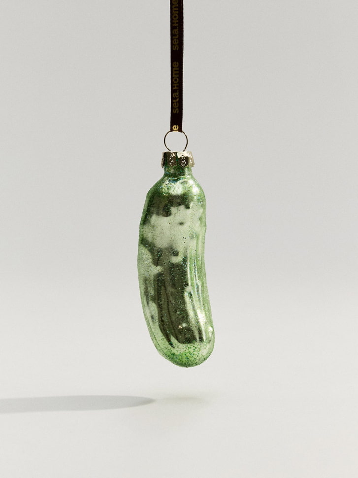 Елочное украшение из стекла, светло-зеленый, арт. art2023