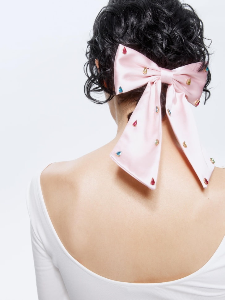 заколка бант с камнями-стразами 4610517252975 фотография