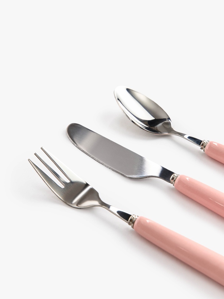 набор детских столовых приборов, 3 шт от бренда sela вид слева