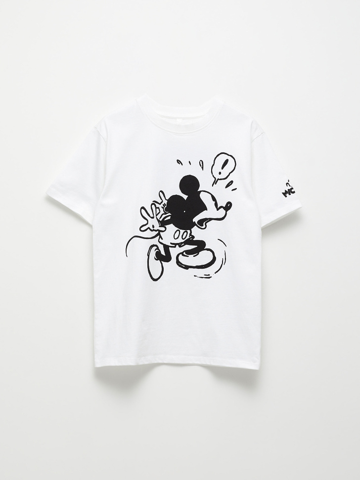

Футболка оверсайз с принтом Disney Mickey Mouse для мальчиков, Белый