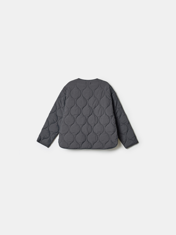 легкая стеганая куртка из нейлона для девочек от бренда sela вид слева