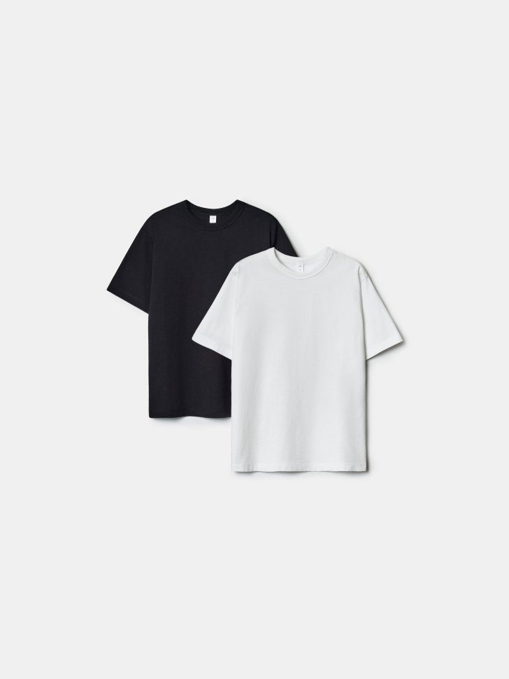 Набор из 2 базовых футболок детских SELA, разноцветный, арт. 42030