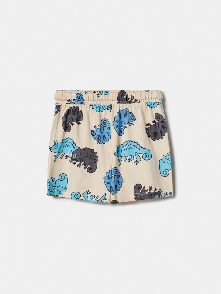 трикотажные шорты с принтом для мальчиков от бренда sela вид слева