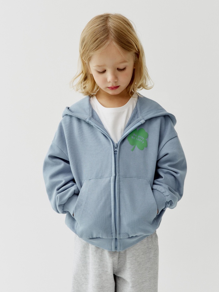 Толстовка с капюшоном Sela, голубой, арт. 52828