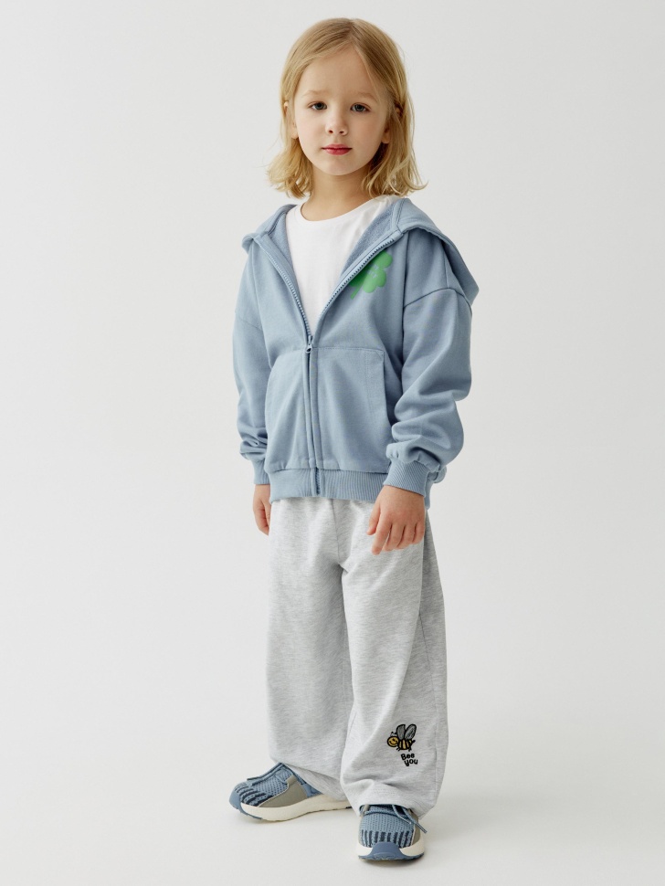 толстовка с капюшоном для мальчиков от бренда sela вид слева