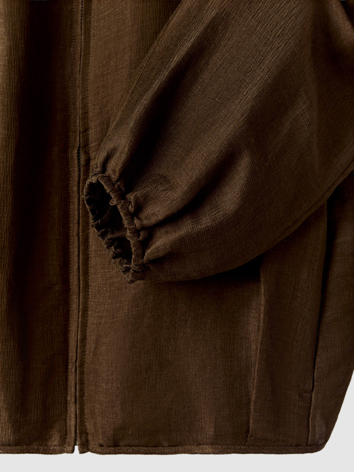 легкая куртка из льна и шелка премиум качества по цене 8999 руб вид справа