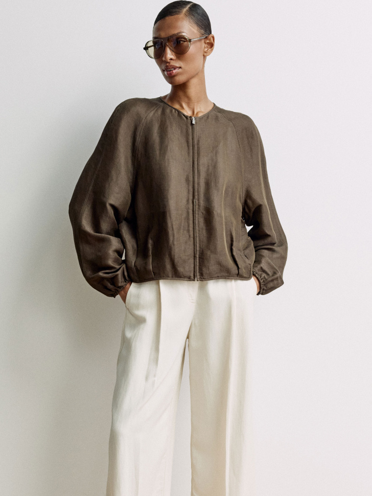 Легкая куртка из льна и шелка премиум качества 8999₽