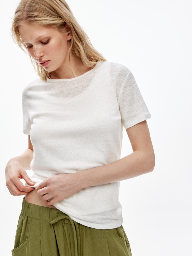 футболка полупрозрачная из льна 4610517847928 фотография