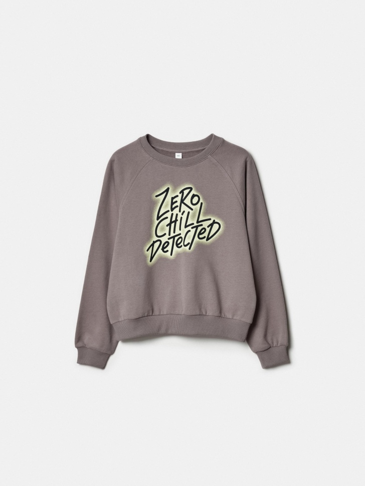 свитшт оверсайз с принтом для девочек по цене 1899 руб вид справа