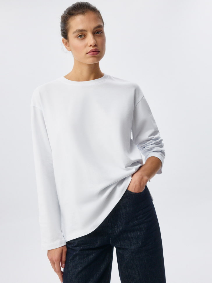 

Лонгслив ANNA OVERSIZE FIT
