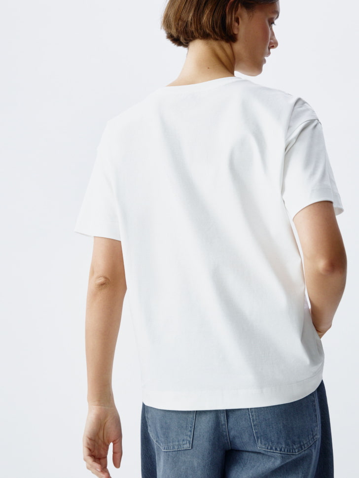 футболка оверсайз из мерсеризованного хлопка 4610517087812 в интернет магазине