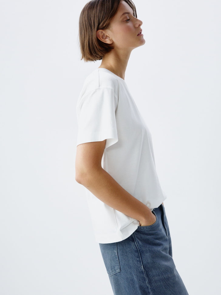 футболка оверсайз из мерсеризованного хлопка 4610517087812 по низкой цене