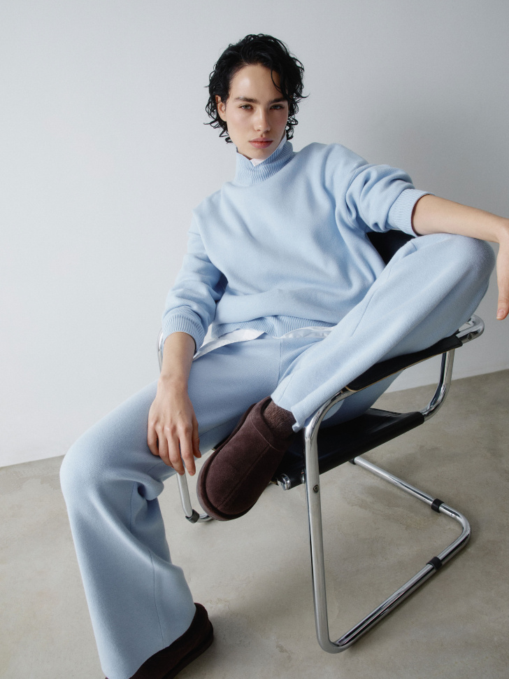 прямые вязаные брюки 4610517298140 фотография