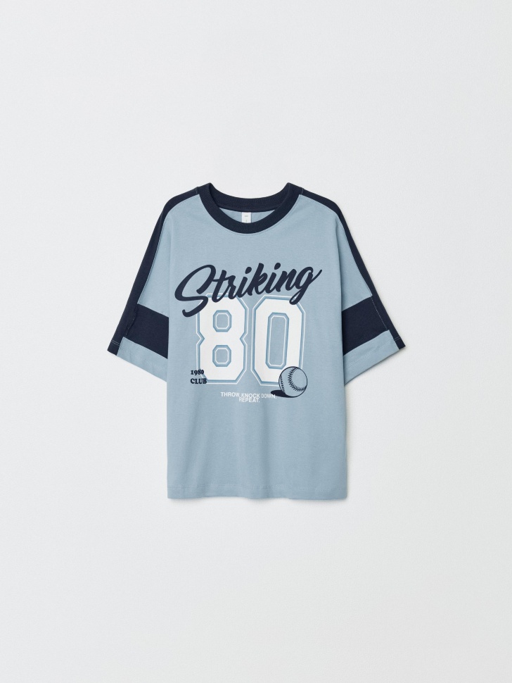 футболка оверсайз в спортивном стиле для девочек 4610517040251 фотография