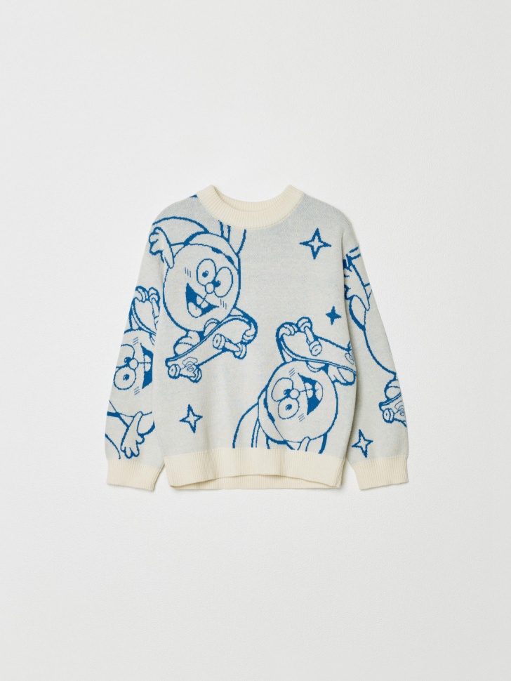 вязаный джемпер для мальчиков  x смешарики 4610517214393 фотография