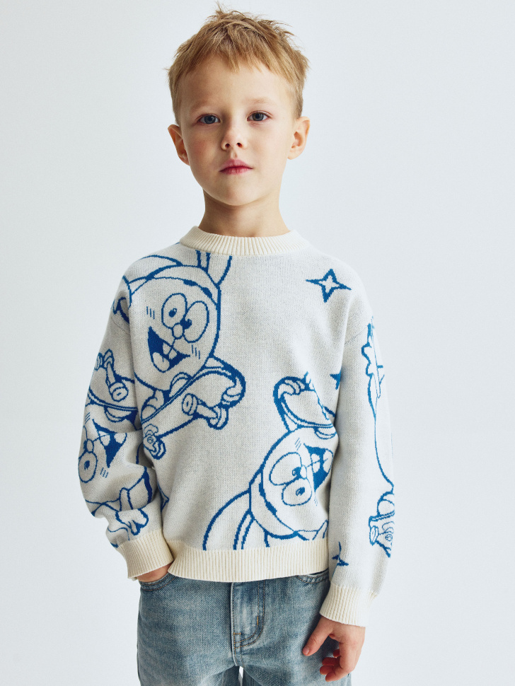 

Вязаный джемпер для мальчиков SELA x Смешарики, SL6801060601