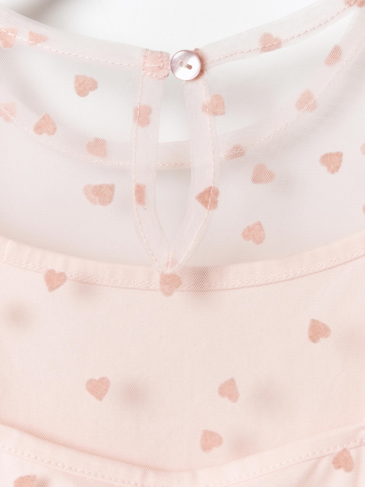 нарядное платье с принтом для девочек из россии вид сбоку