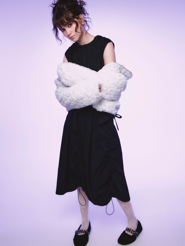 укороченная шуба из линейки  young по цене 7599 руб вид справа