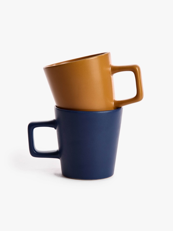 кружка из каменной керамики от бренда sela вид слева