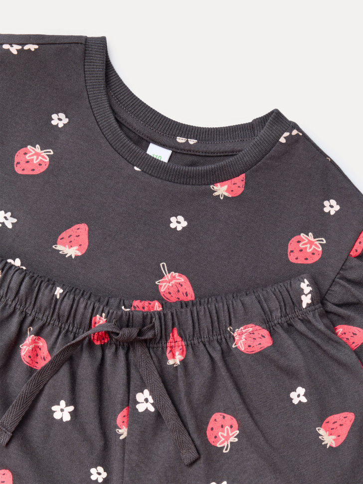 комплект из футболки и шорт для девочек по цене 1499 руб вид справа