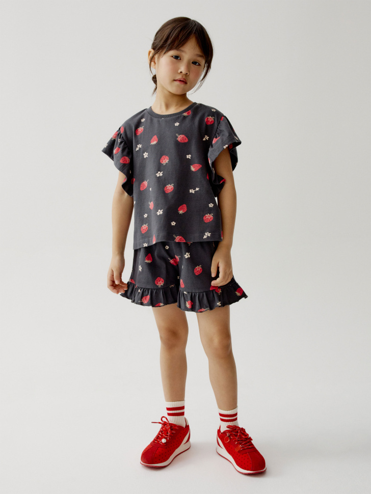 комплект из футболки и шорт для девочек 4610517671561 фотография