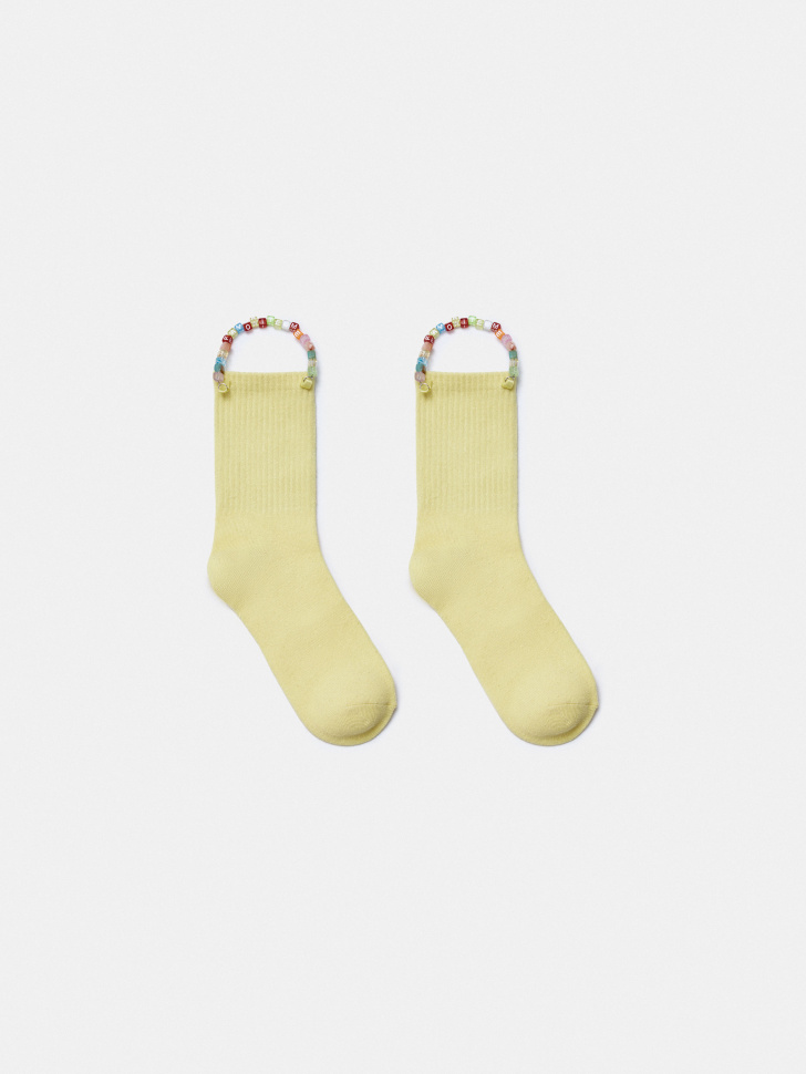 Носки Sela Art People с подвеской, желтый, арт. 45048