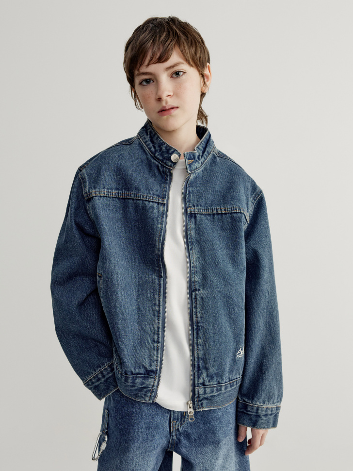 Джинсовая куртка Sela для мальчиков, синий, арт. 43371