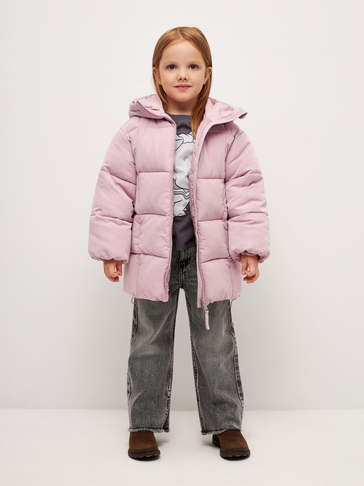 куртка для девочек (розовый, 116) sela 4680129910143 - фото 6