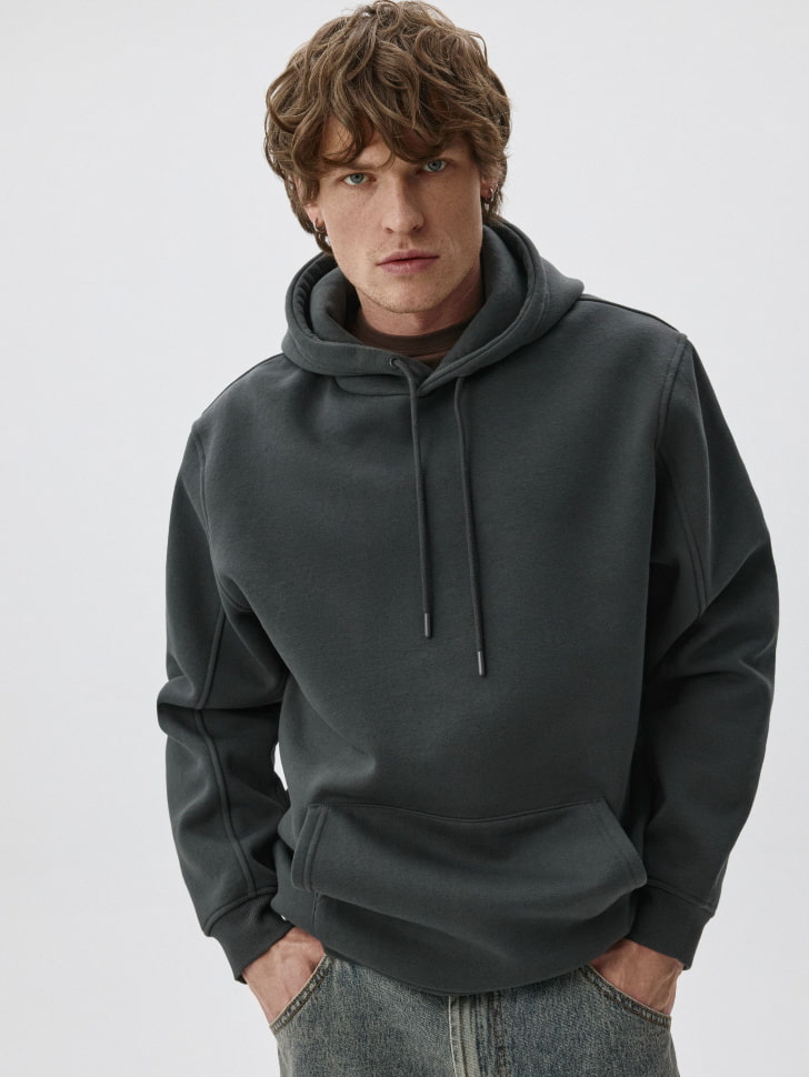 Худи REGULAR FIT из футера с начесом