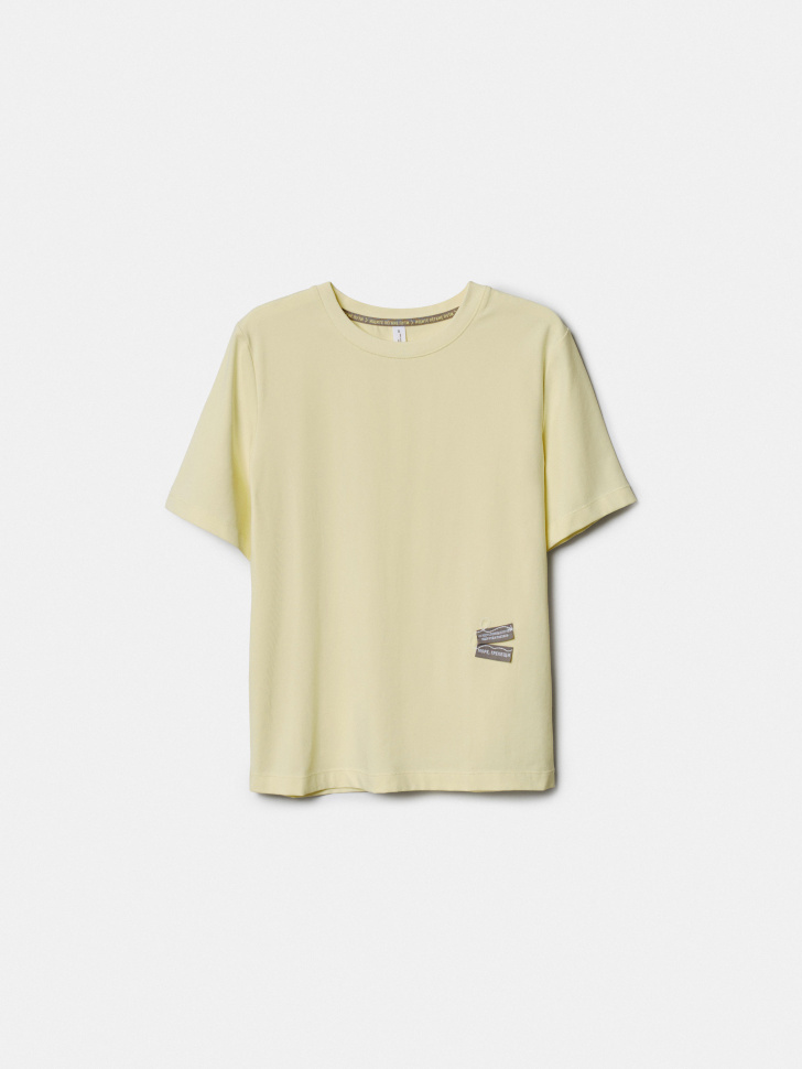 Футболка SELA с принтом, желтый, арт. 52013